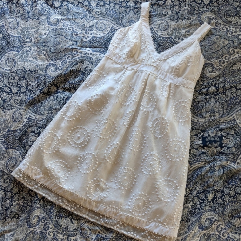 🌼LILLY PULITZER White Organza Baby Doll Dress